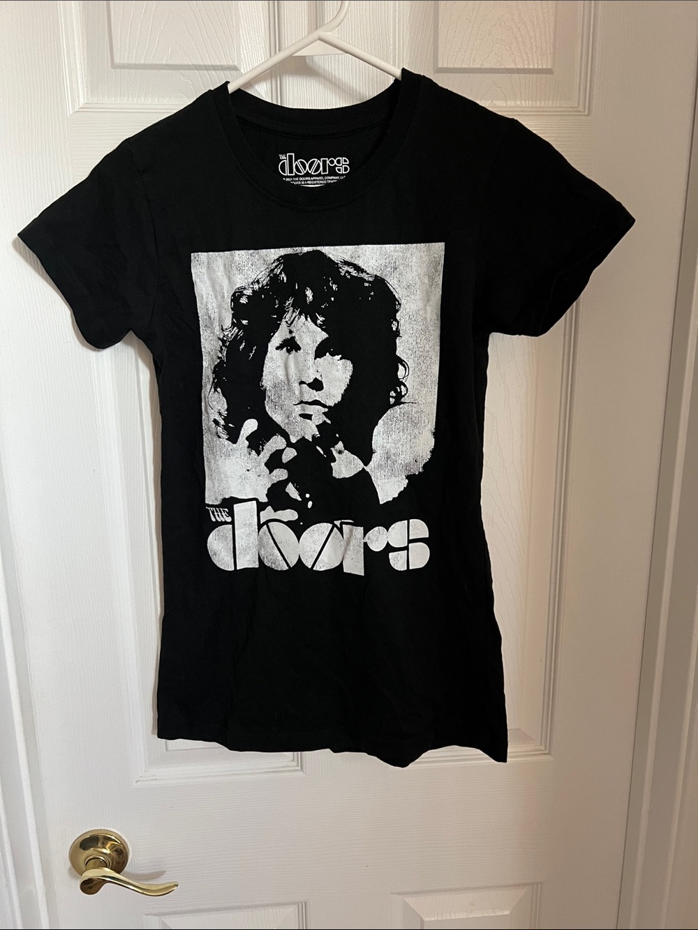 The Doors Black Graphic Tee - Iconic Jim Morrison Portrait